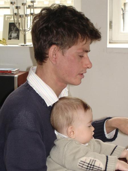 Au travail avec papa...