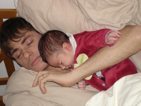 Encore avec mon papa au milieu de la nuit!!!