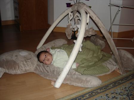 Sur mon tapis d'�veil (merci les copines de maman!)