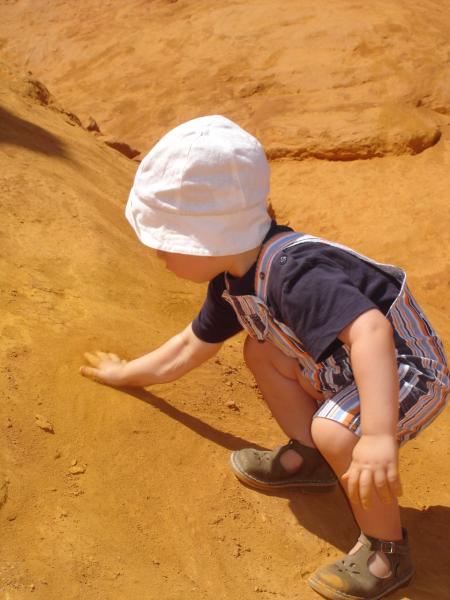 Les carri�res d'ocre de Roussillon...