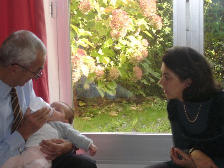 Le bib' avec Bon-Papa